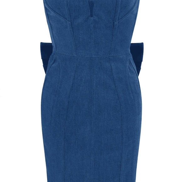 Agent Provocateur Strapless Denim Blue Dress - Picture 5 of 5